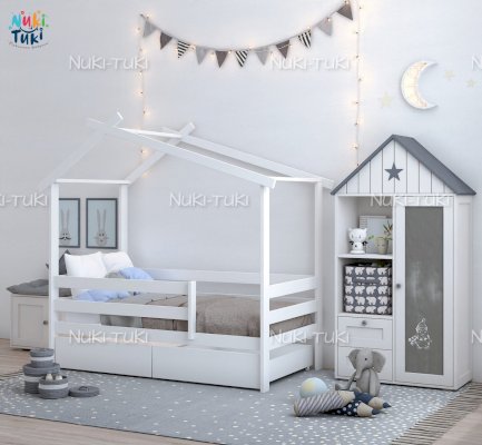 Детская кроватка-домик Home 1 (Nuki-Tuki)